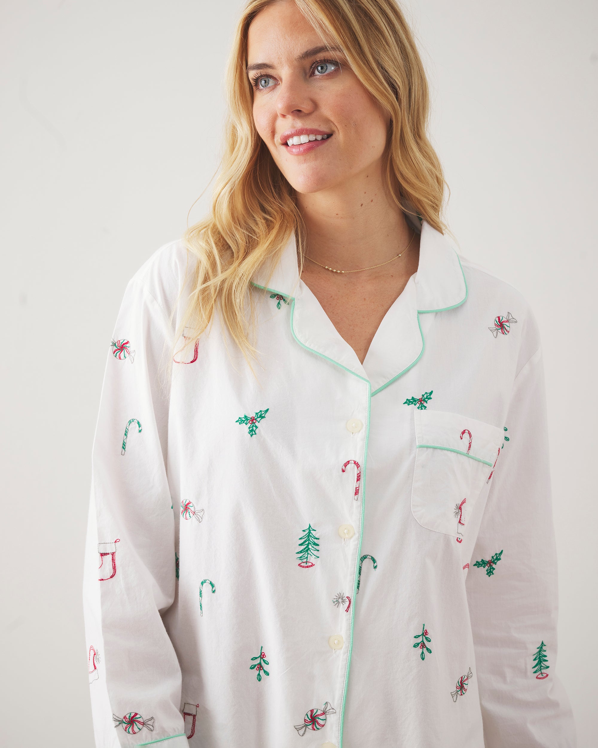 Sweet Wishes - Long PJ Set - Cloud - Printfresh