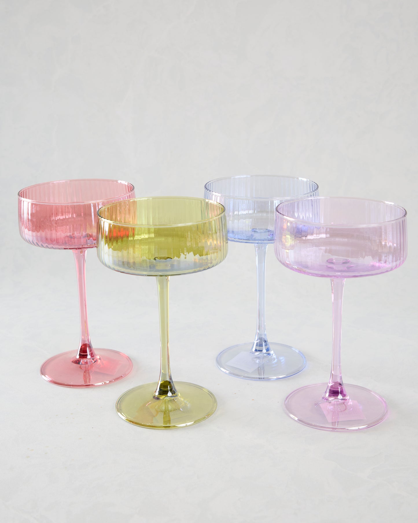 Multi - Lustre Cocktail Coupe Set of 4 Assorted - Abbott