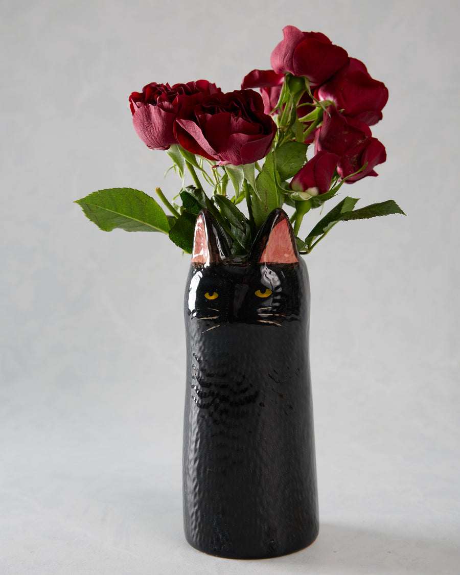 Black Combo - Skinny Cat Vase - Abbott