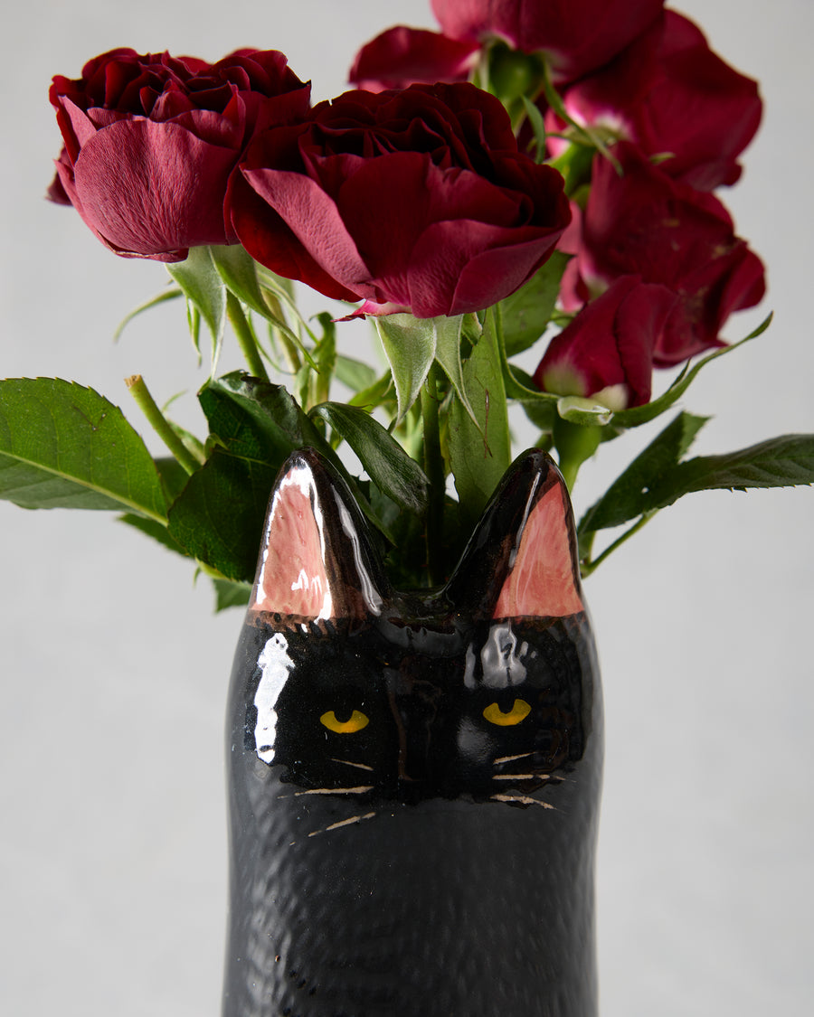 Black Combo - Skinny Cat Vase - Abbott