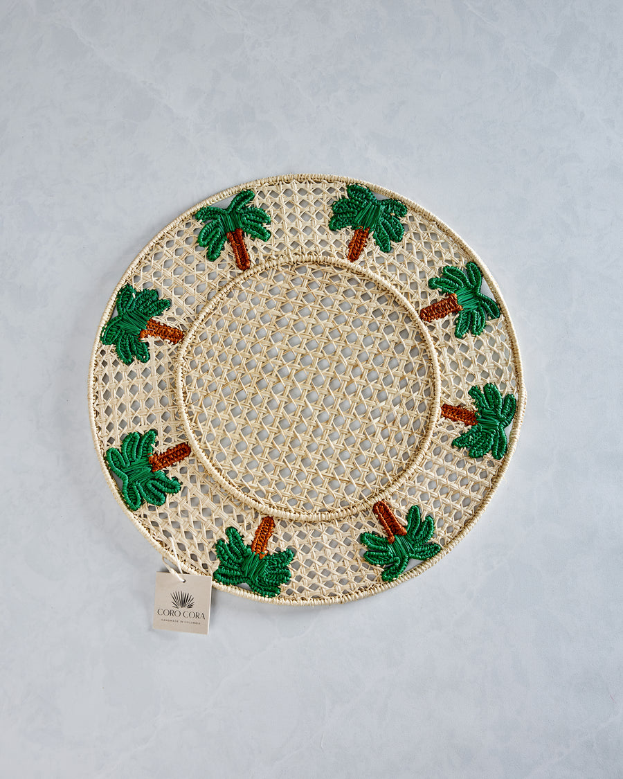 Green Combo - Palm Tree Placemat - Coro Cora - Printfresh