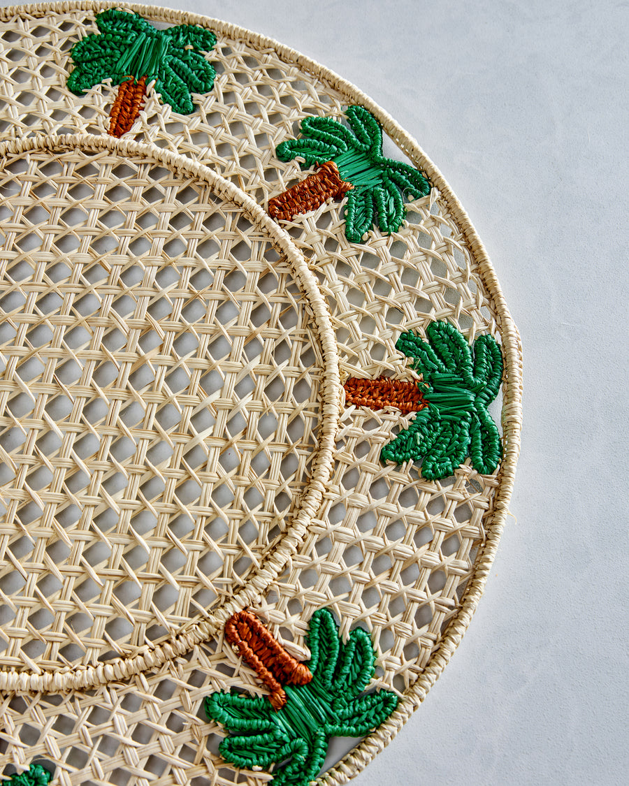 Green Combo - Palm Tree Placemat - Coro Cora - Printfresh