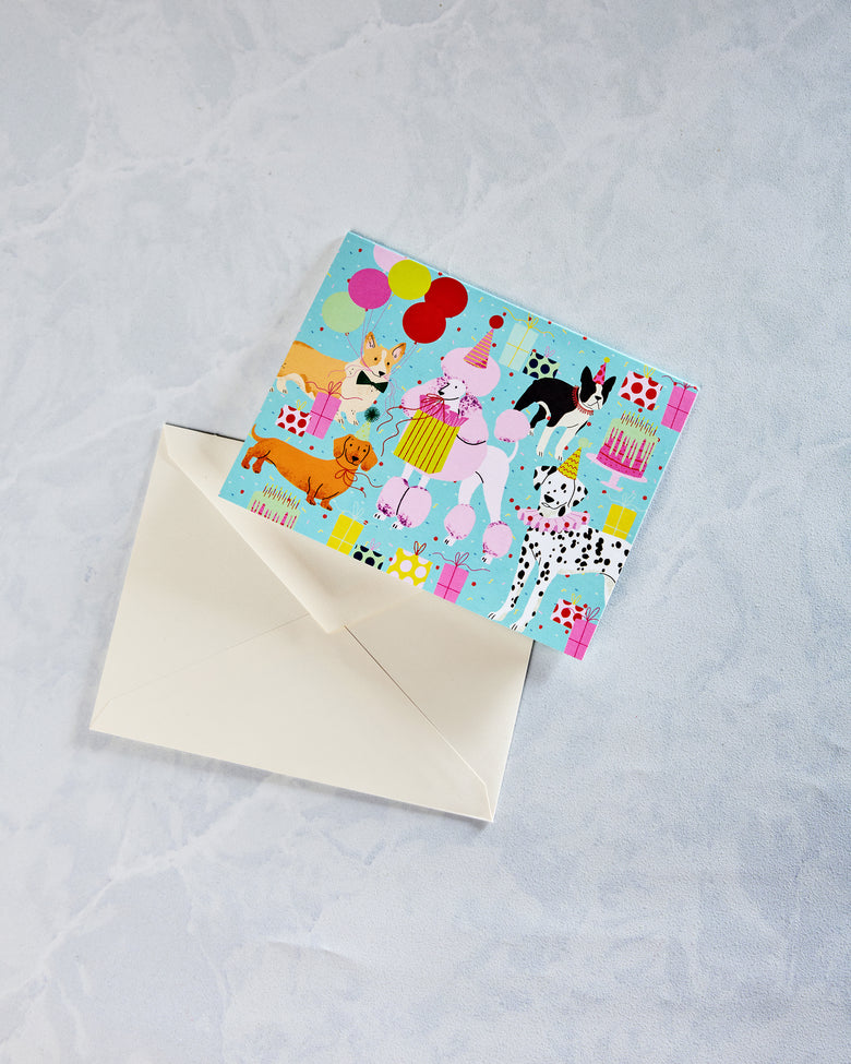 Multi - Birthday Dogs Card - Olive & Company - Printfresh