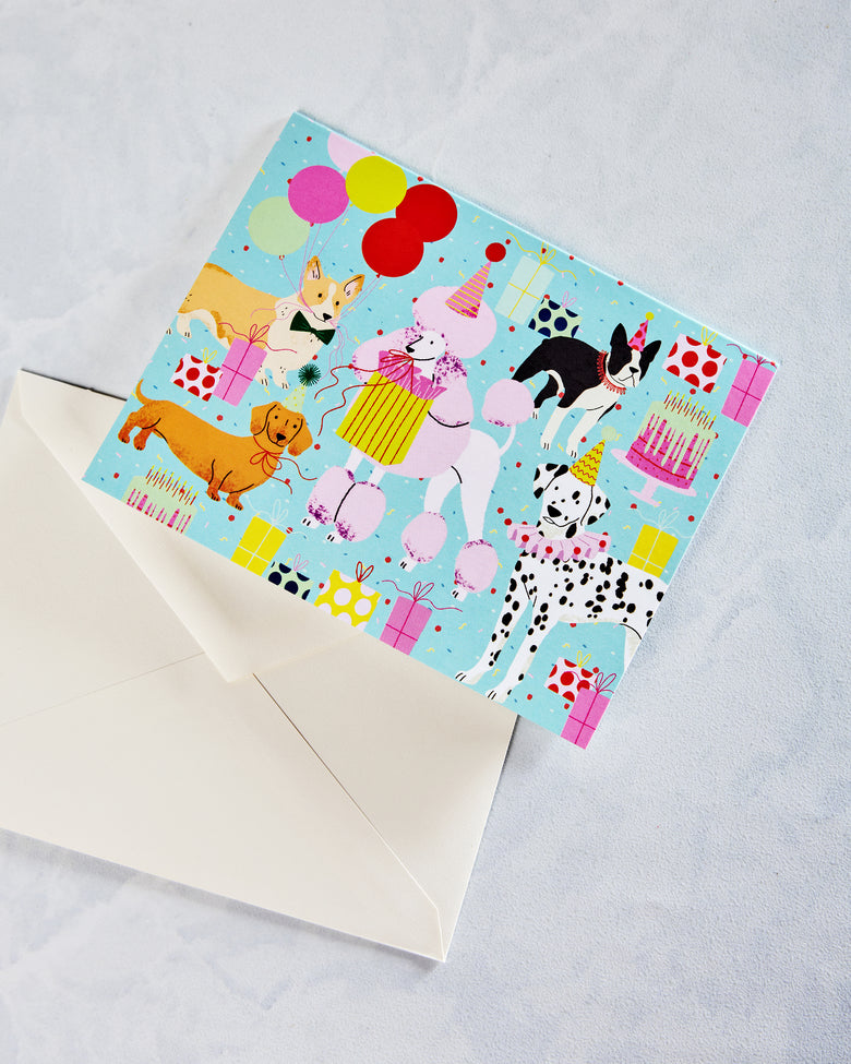 Multi - Birthday Dogs Card - Olive & Company - Printfresh