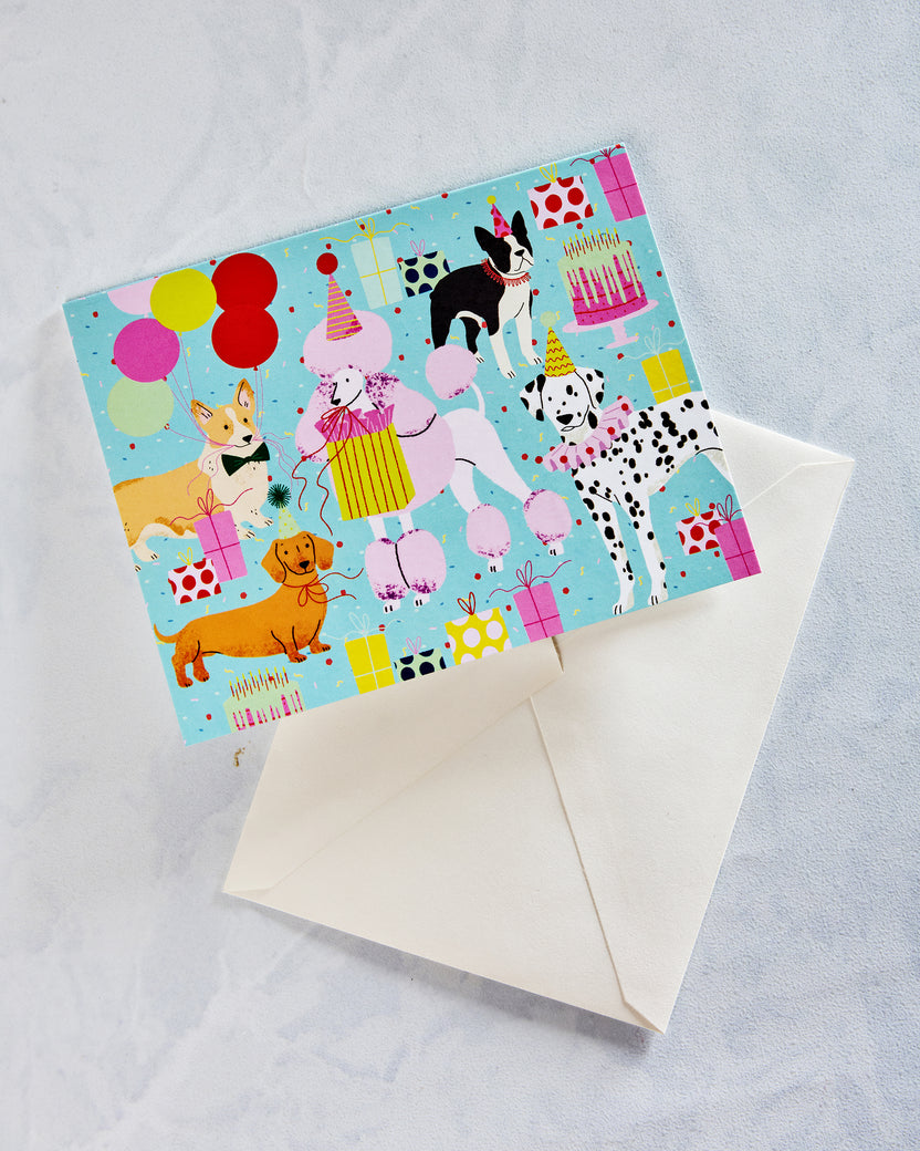 Multi - Birthday Dogs Card - Olive & Company - Printfresh