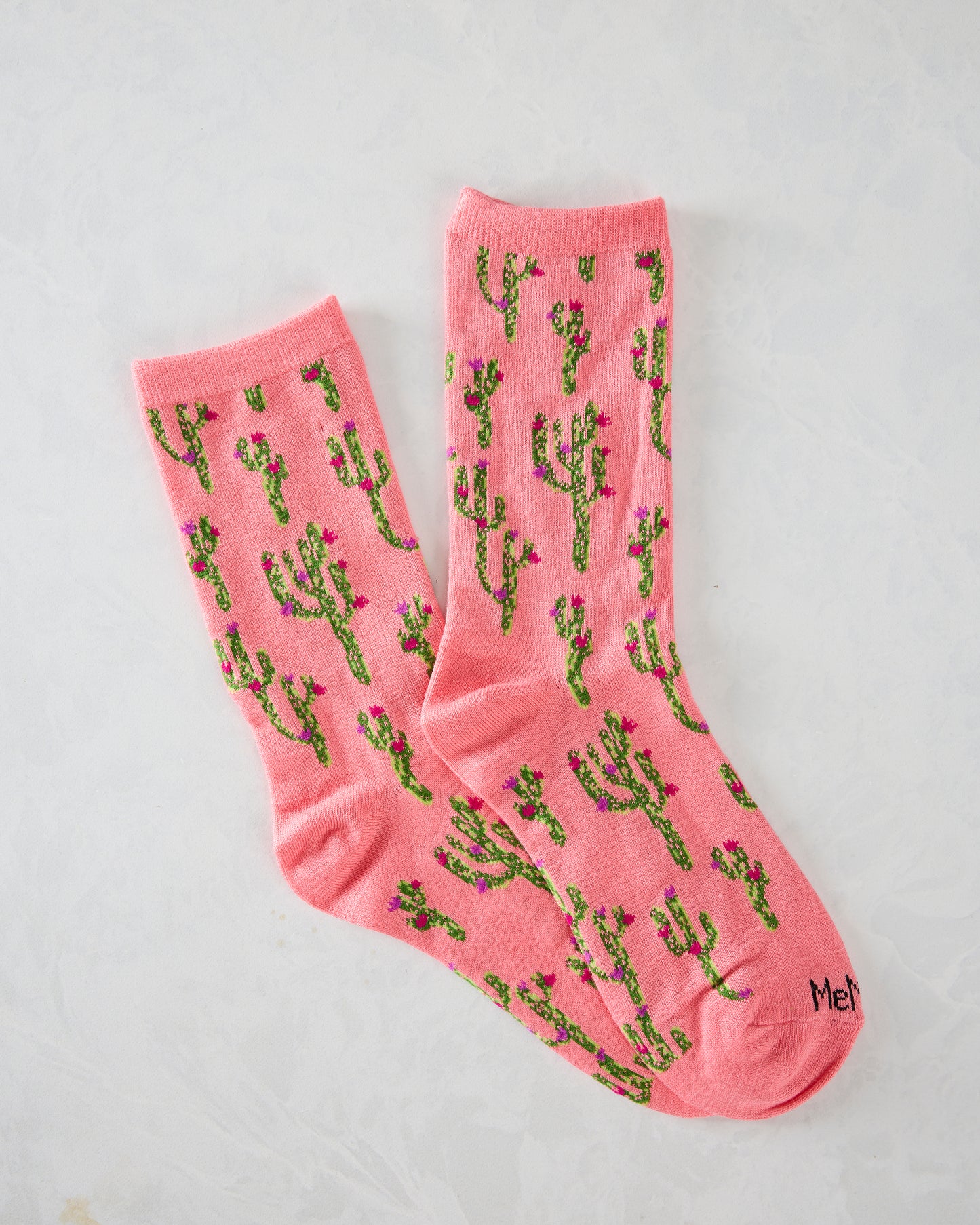 Confetti Pink - Cactus Bamboo Blend Crew Sock - Infinity Classics International Inc.
