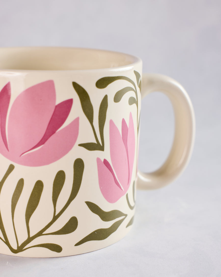 Pink Combo - Ceramic Tulip Mug - Lady Jane - Printfresh