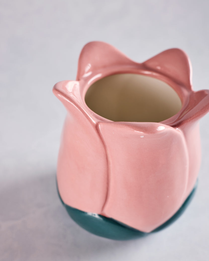 Pink Combo - Ceramic Tulip Pencil Cup - Ban.do - Printfresh
