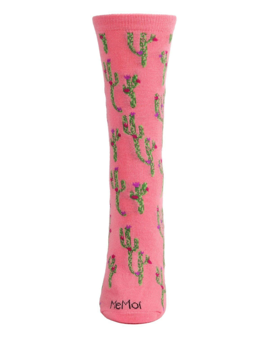 Confetti Pink - Cactus Bamboo Blend Crew Sock - Infinity Classics International Inc.