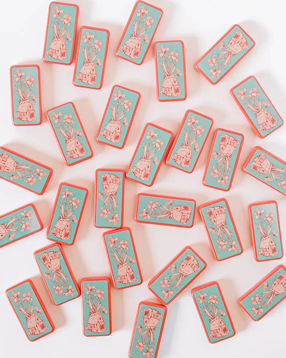 Coral - Fairy House Toile Domino Set - Good Juju Ink - Printfresh
