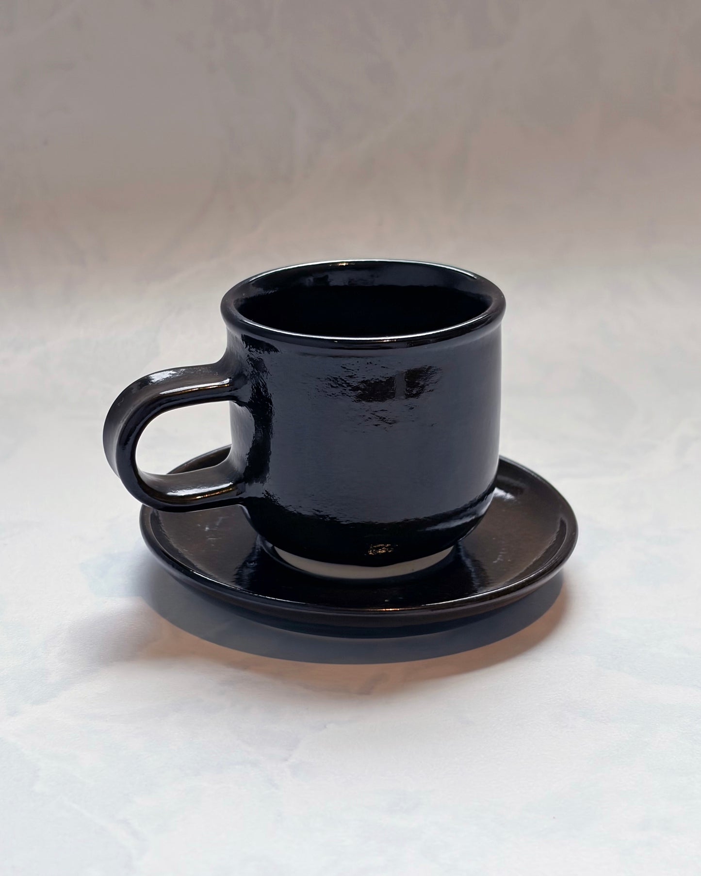 Black - Espresso Cup & Saucer - Object & Totem LLC