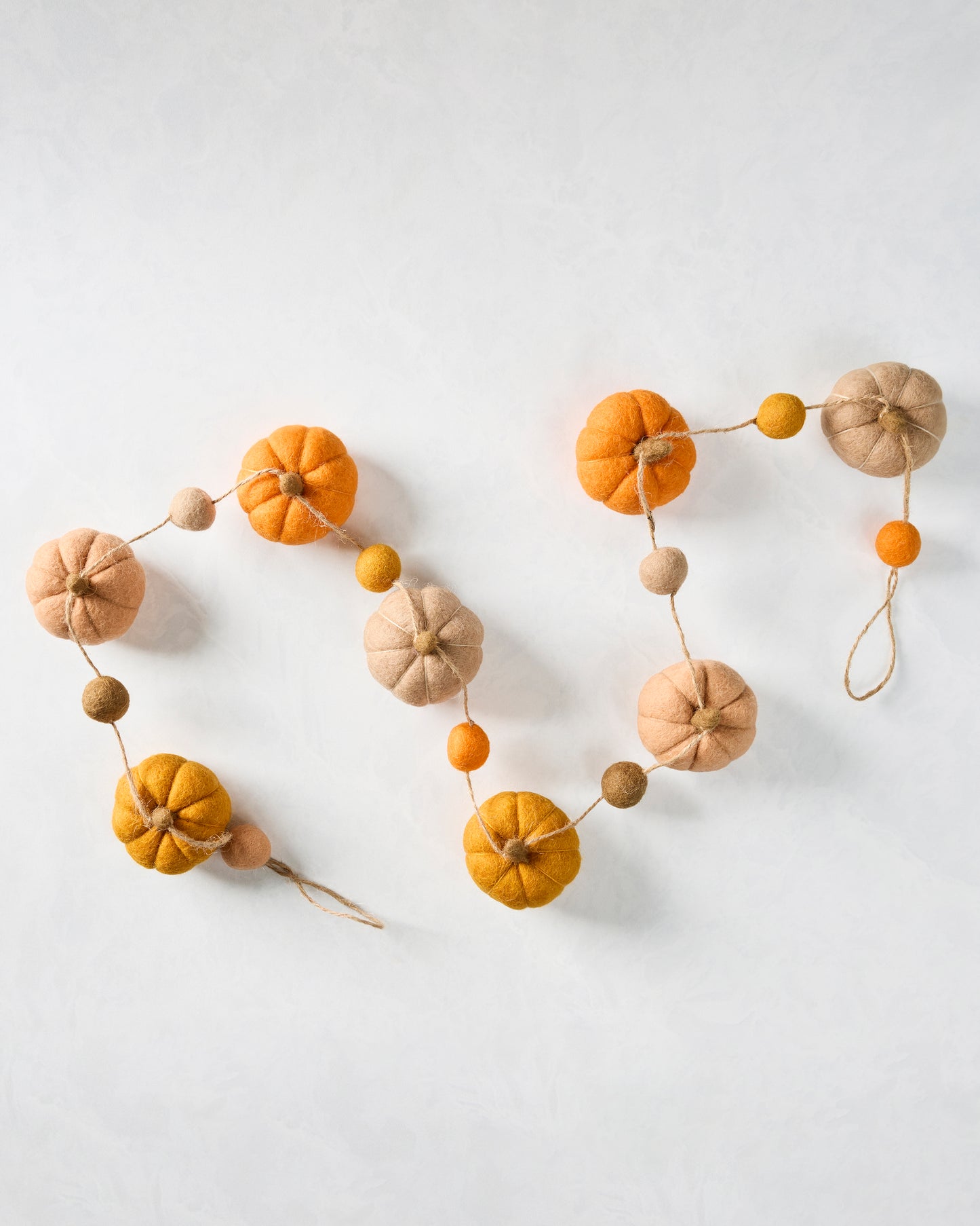 Orange Combo - Felt Pumpkin Garland - Ganapati