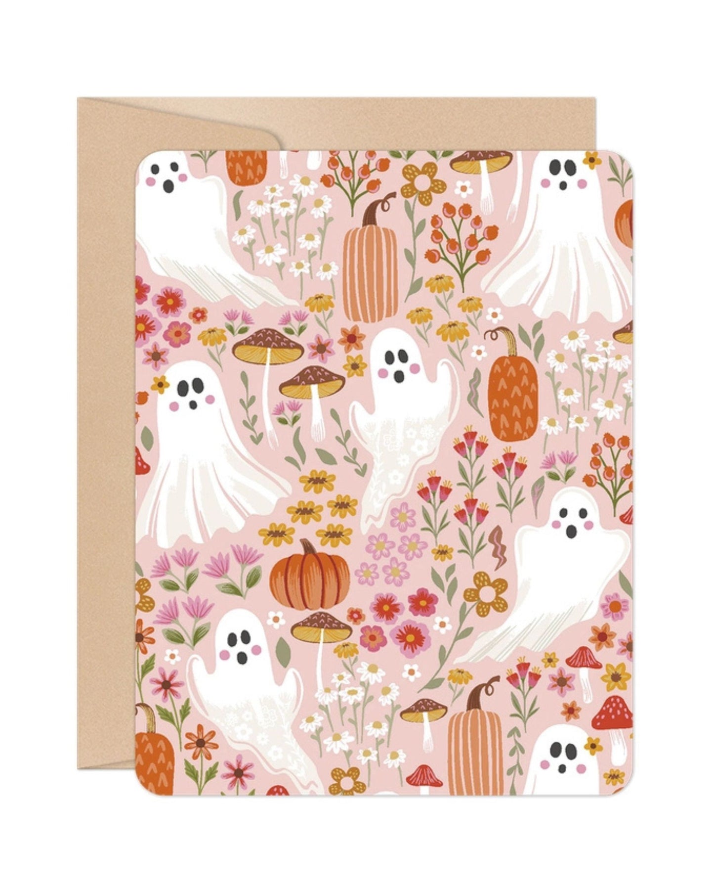 Floral Combo - Ghosties Halloween Card - Willow & Ivy Press