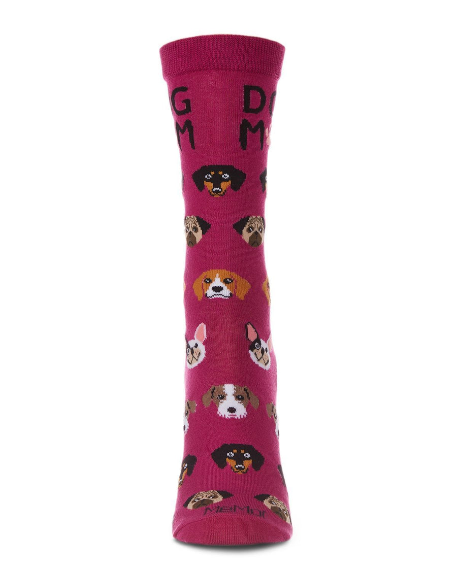 Fuchsia - Dog Mom Bamboo Crew - Infinity Classics - Printfresh