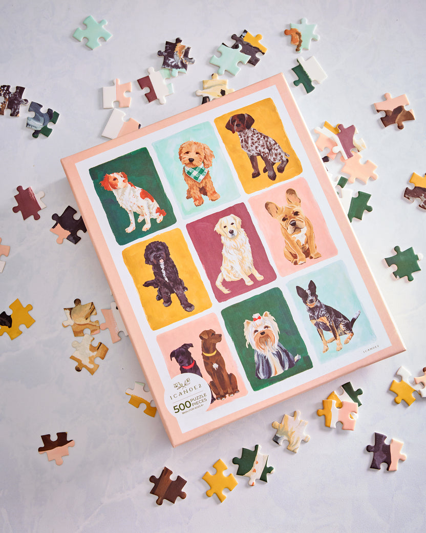 Dogs Combo - Furry Friends Dogs Grid Puzzle - 1Canoe2 - Printfresh