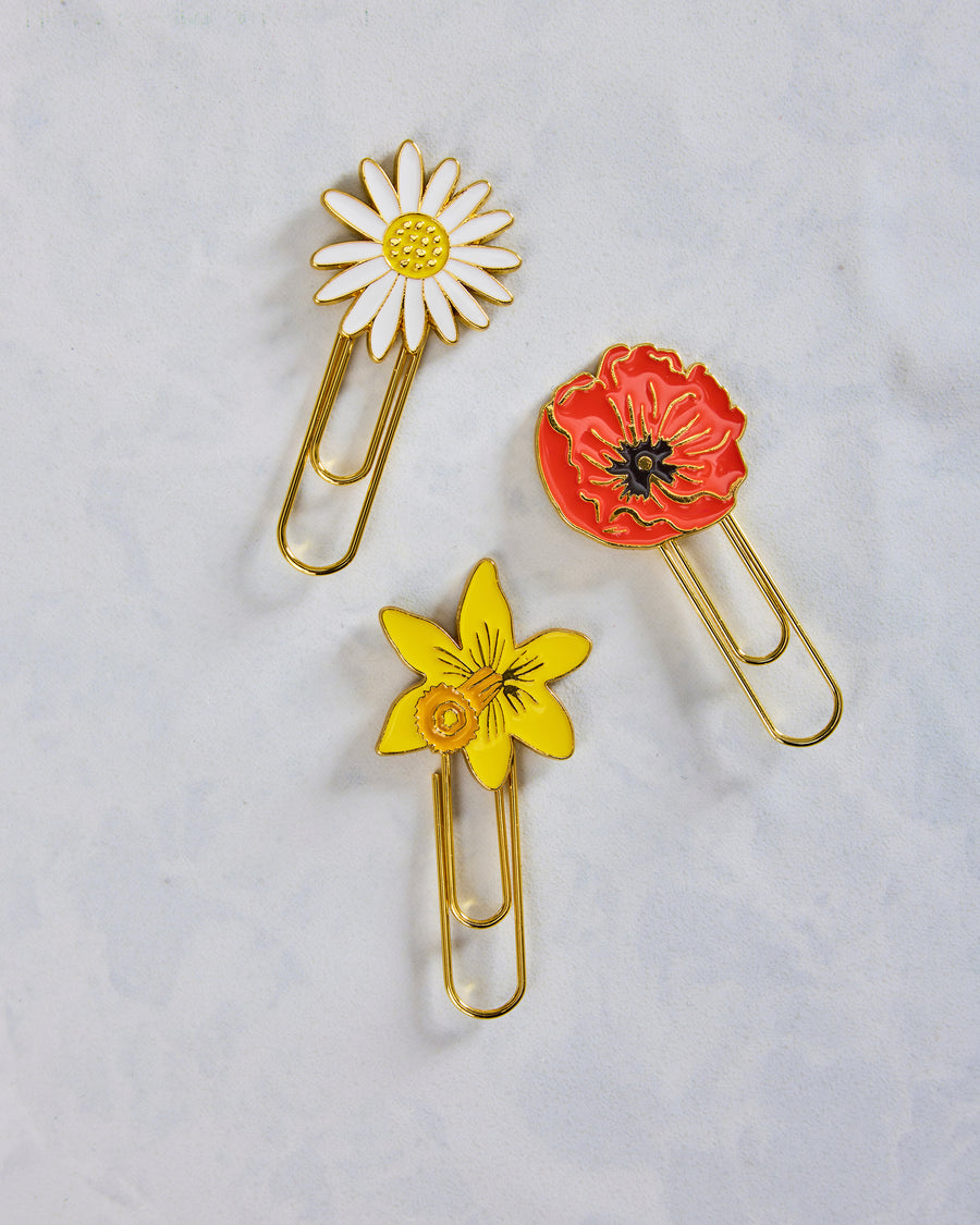 Garden Study - Garden Study Enamel Paper Clip Set - Rifle Paper Co. - Printfresh