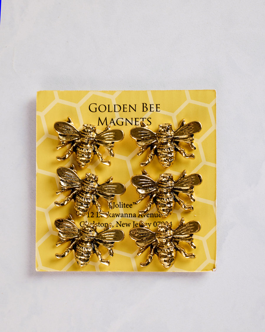 Gold - Bee Magnets Set of 6 - Jolitee - Printfresh