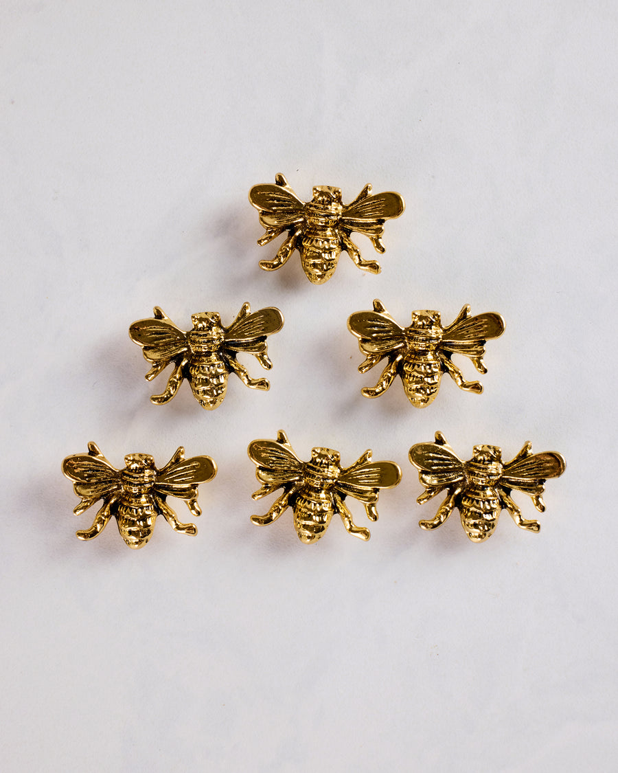 Gold - Bee Magnets Set of 6 - Jolitee - Printfresh