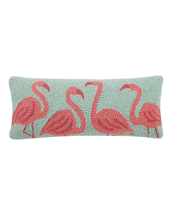 Green Combo - Flamingo Beach Hook Pillow - Peking Handicraft - Printfresh