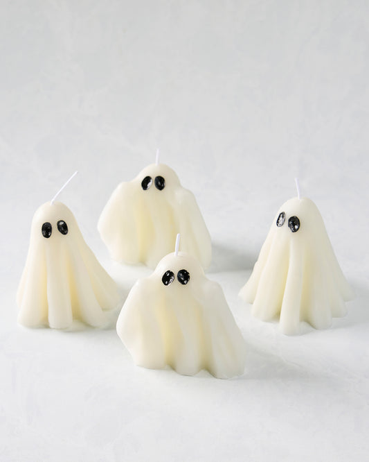 White - Halloween Ghost Candle - Candles Meta