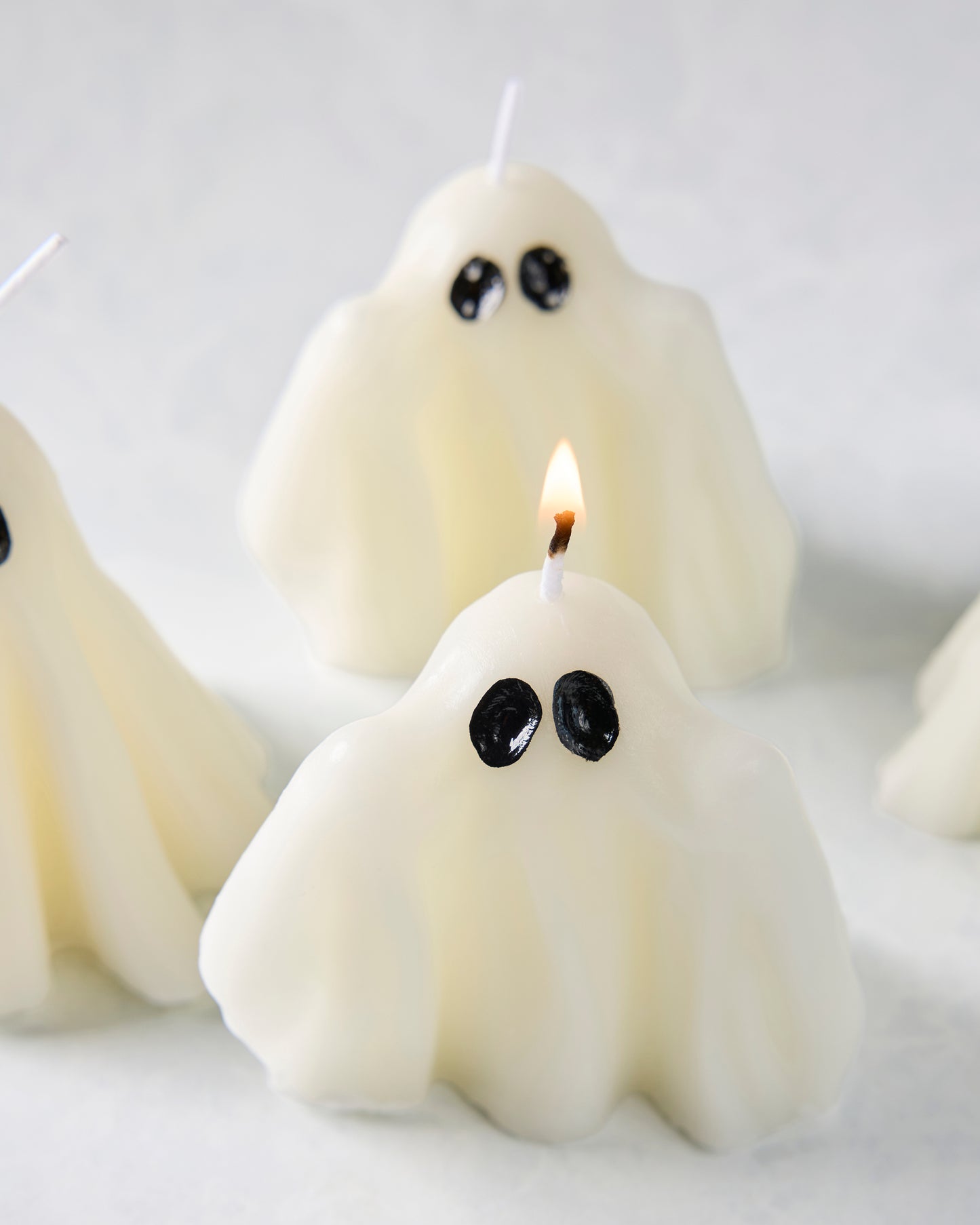 White - Halloween Ghost Candle - Candles Meta