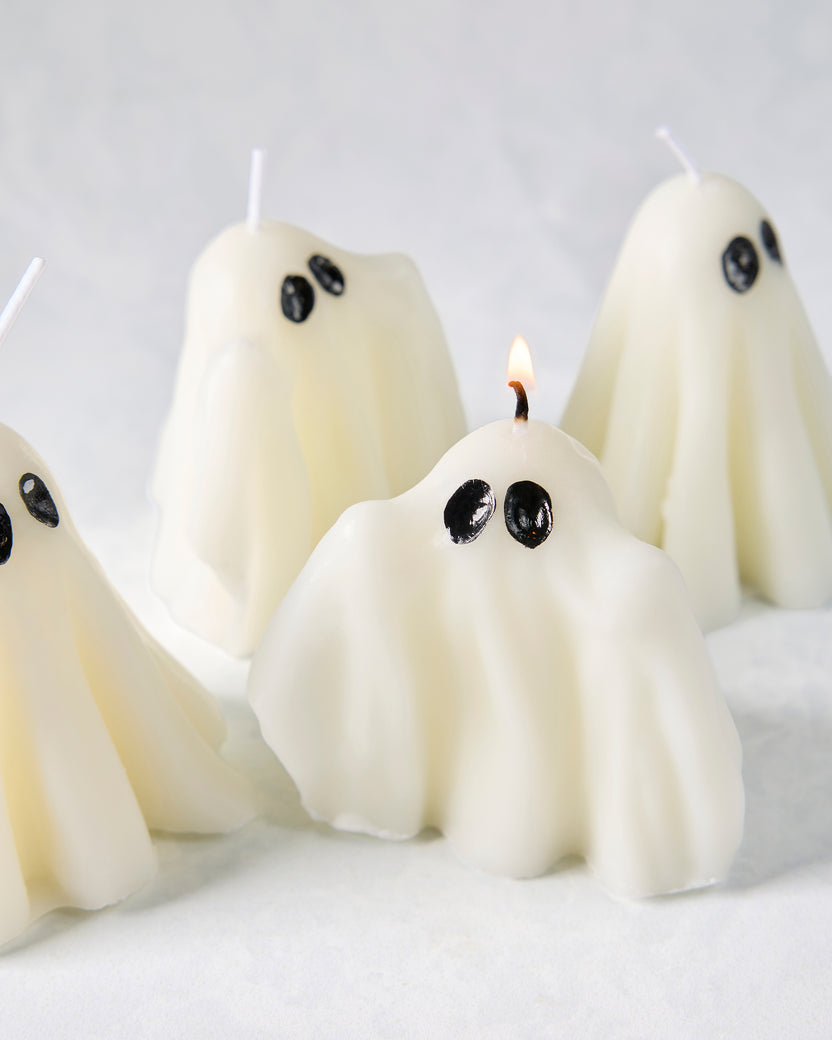 White - Halloween Ghost Candle - Candles Meta