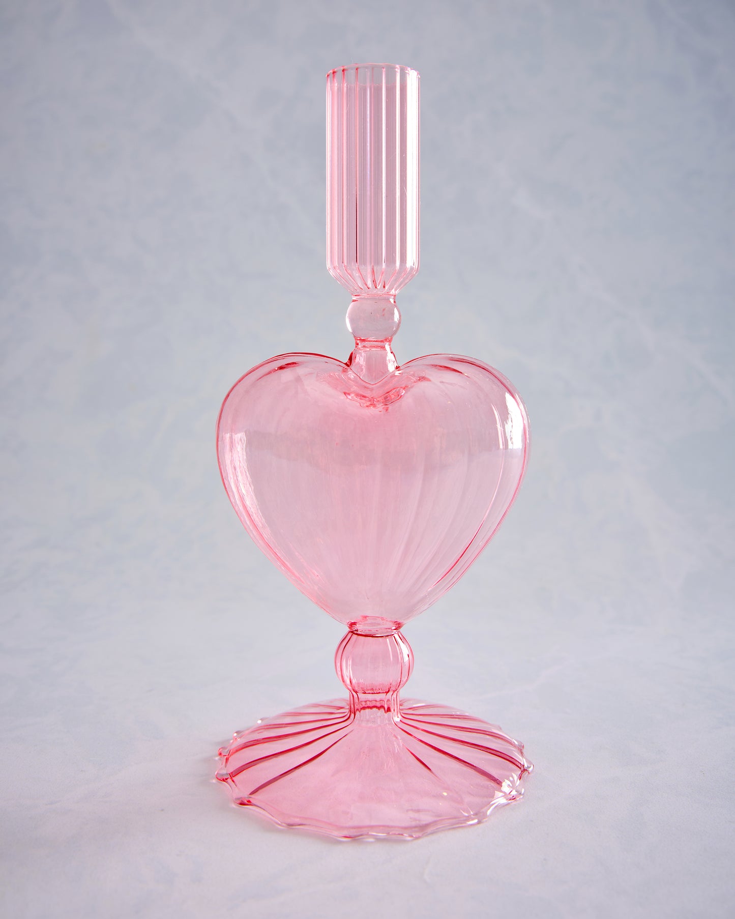 Pink - Heart Taper Holder - Abbott - Printfresh