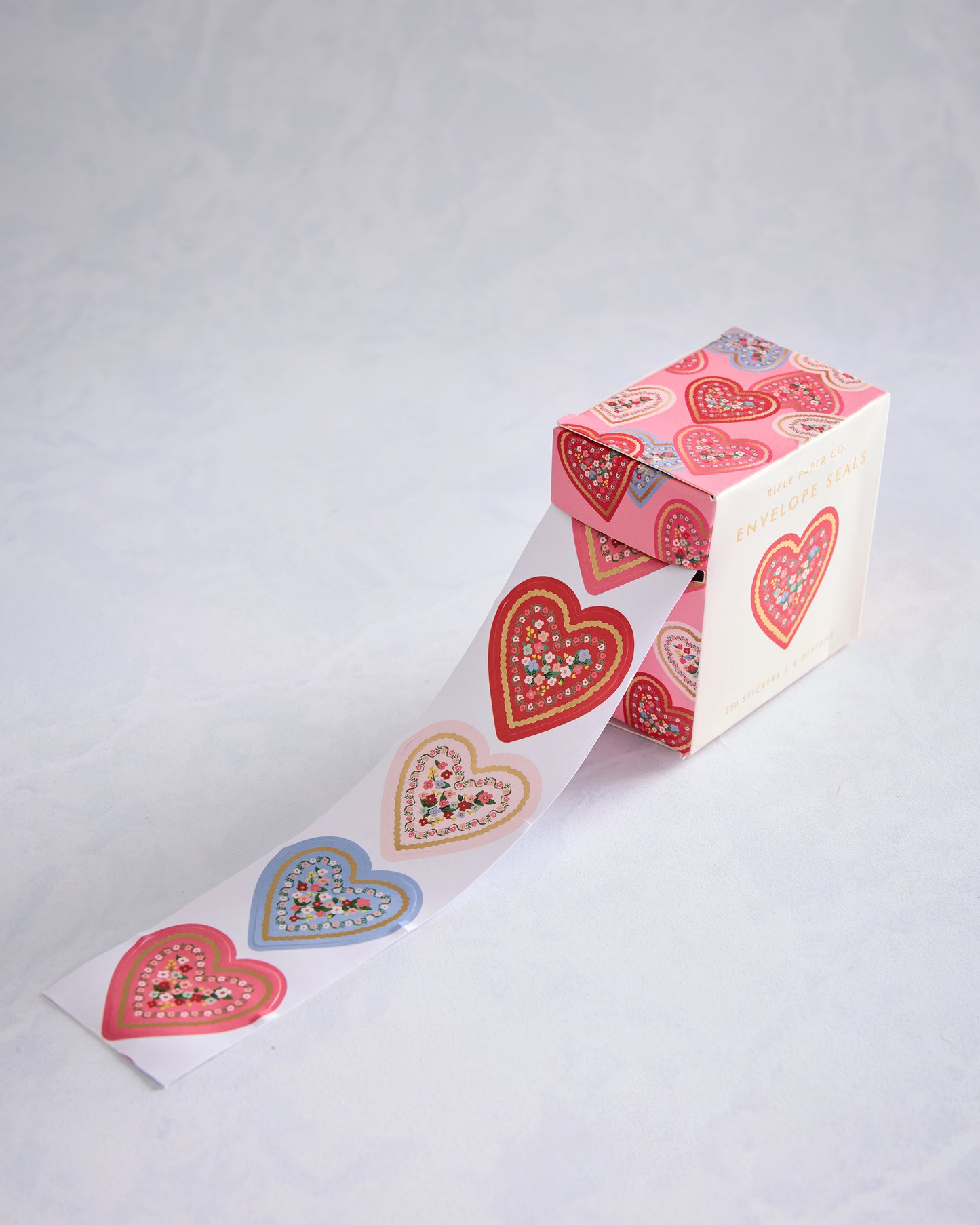 Red Combo - Hearts Envelope Seals - Rifle Paper - Printfresh