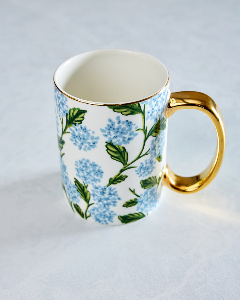Blue Combo - Hydrangea Porcelain Mug - Rifle Paper Co - Printfresh