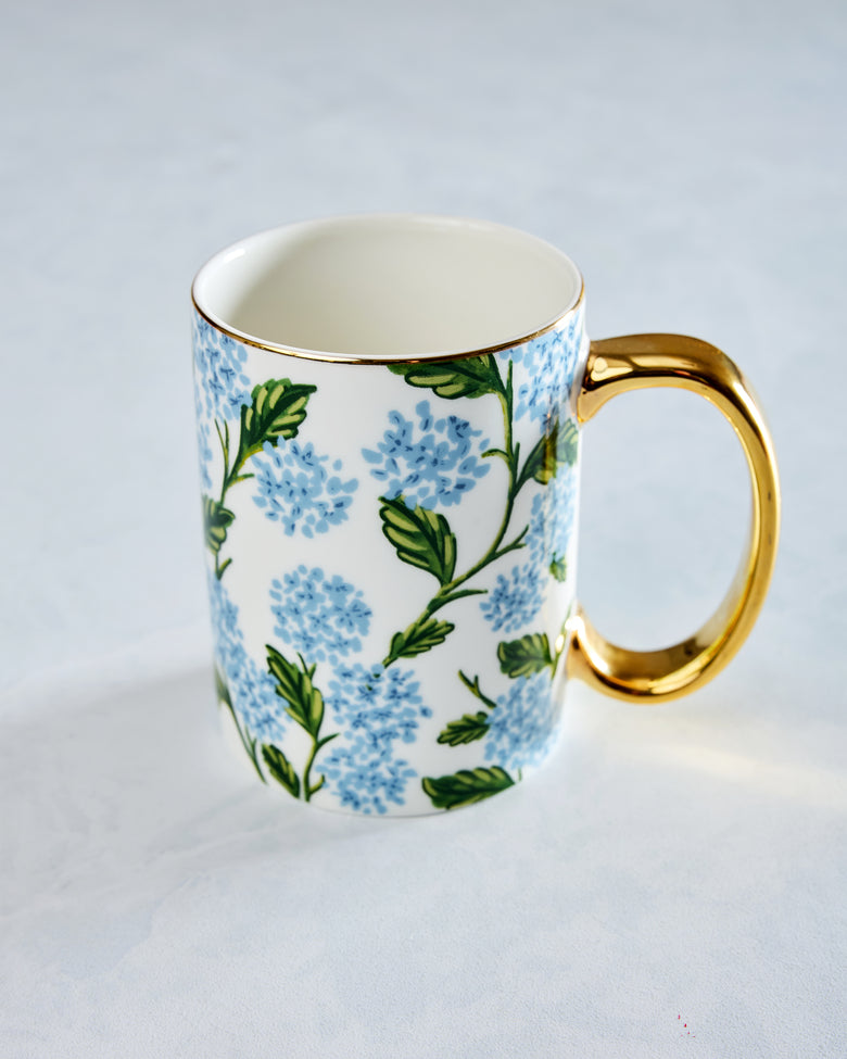 Blue Combo - Hydrangea Porcelain Mug - Rifle Paper Co - Printfresh