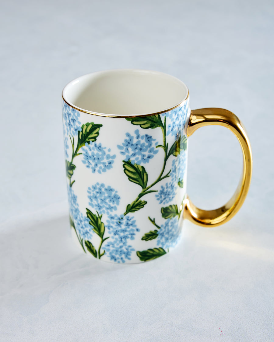 Blue Combo - Hydrangea Porcelain Mug - Rifle Paper Co - Printfresh
