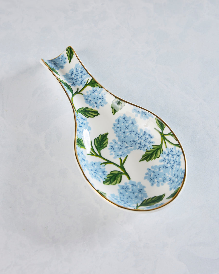 Blue Combo - Hydrangea Porcelain Spoon Rest - Rifle Paper Co - Printfresh