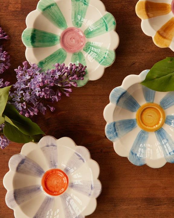 Lavender Combo - Hand Painted Ceramic Floral Dipping Bowl - RicebyRice - Printfresh