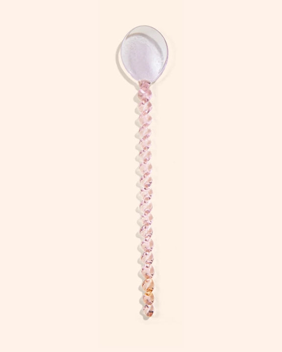 Lilac/Pink - Glass Stirring Spoon - Kessellate - Printfresh