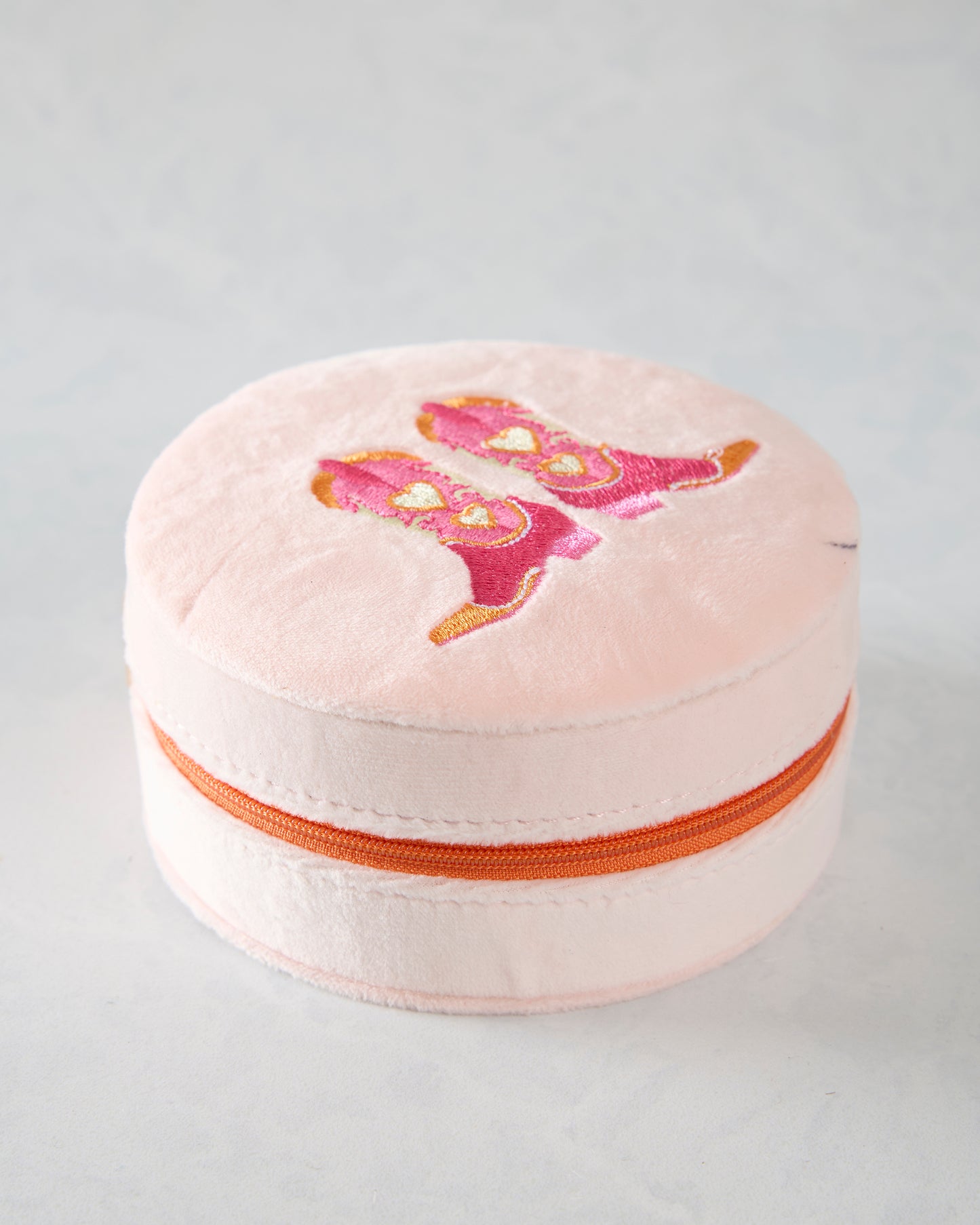 Cowgirl Pink - Velvet Jewelry Zip Case - Living Royal