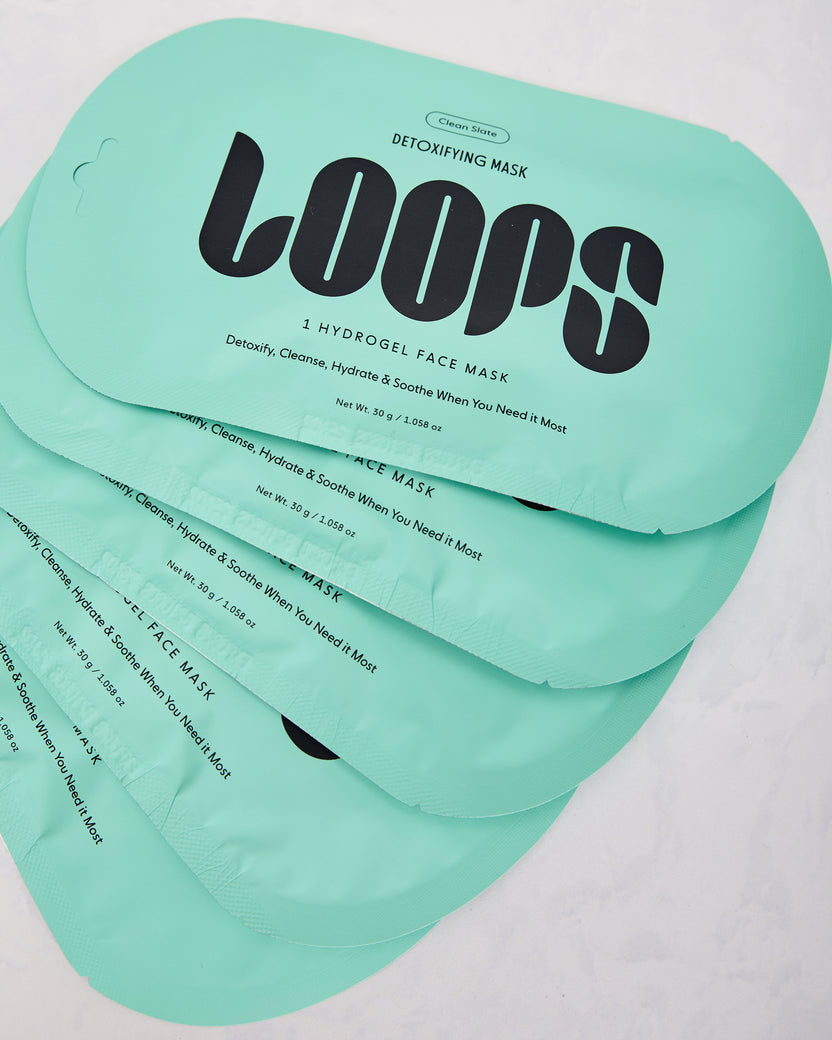 Teal - Loops Clean Slate Face Mask - Loops - Printfresh