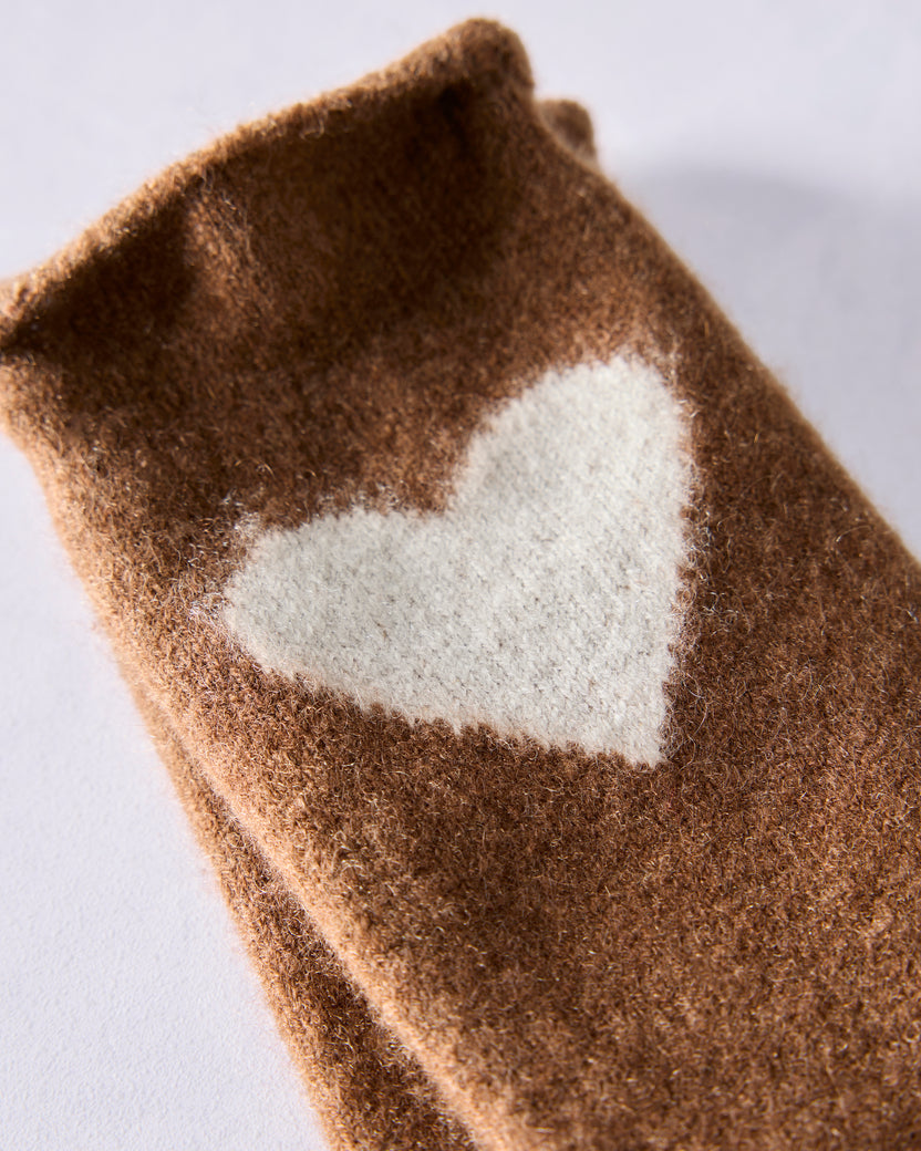 Brown - Love Cashmere Crew Sock - Hansel from Basel