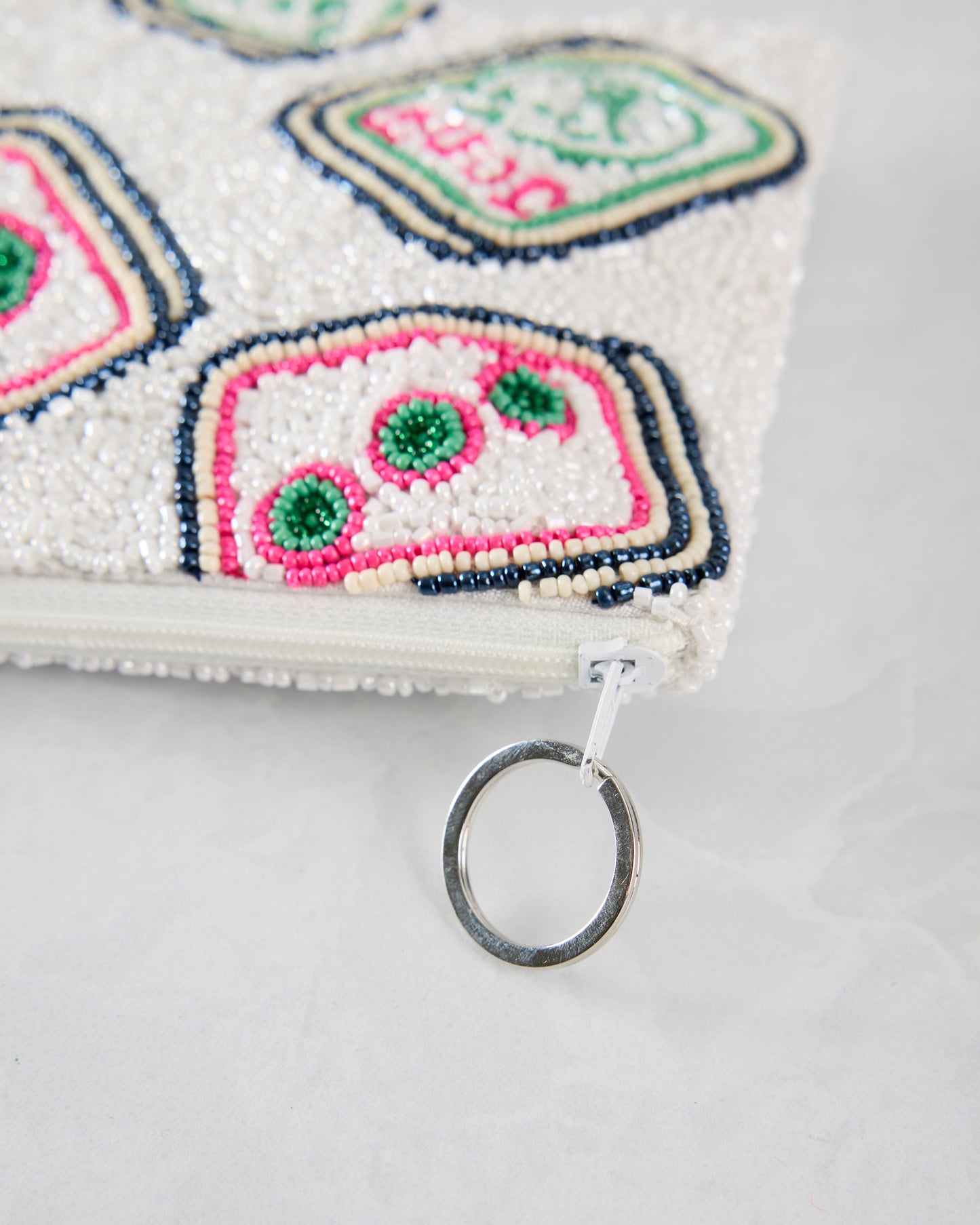 White - Mahjong Coin Purse - Tiana Designs