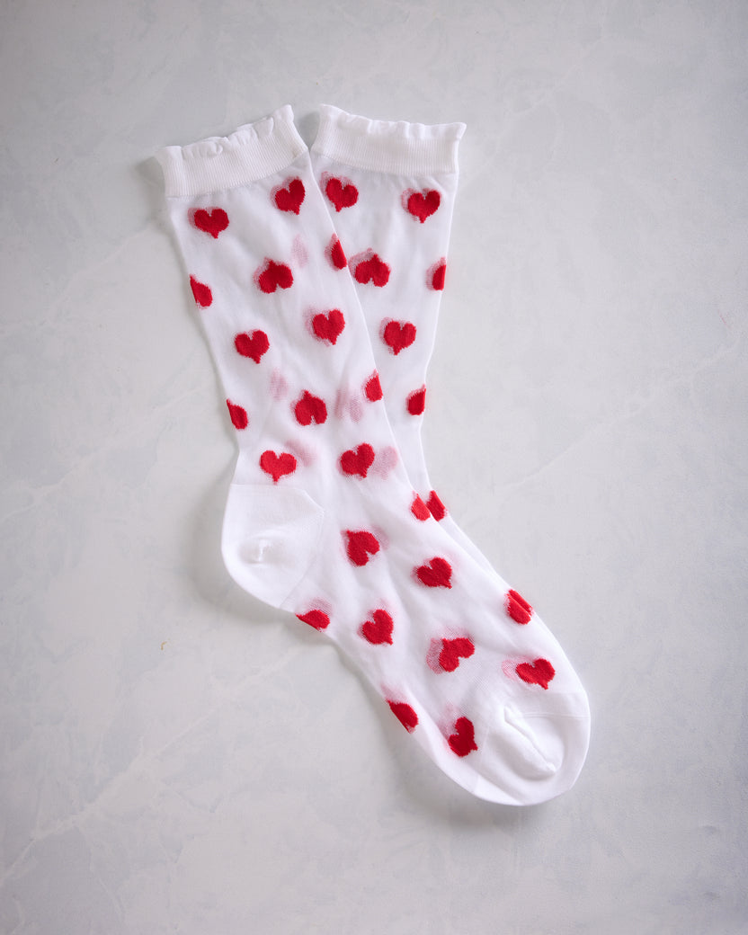 White - Marnie Sheer Crew -  Hansel from Basel - Printfresh