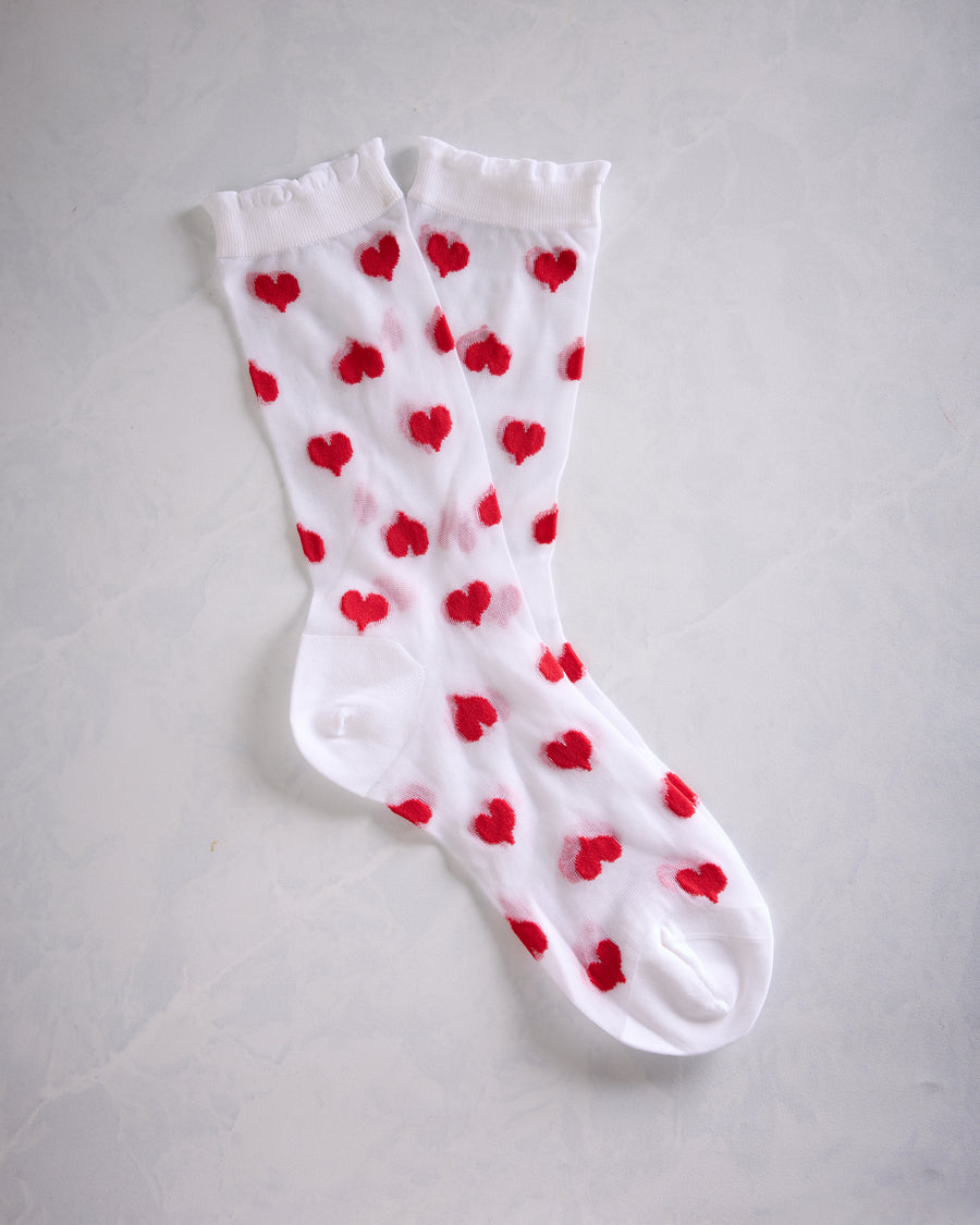 White - Marnie Sheer Crew -  Hansel from Basel - Printfresh