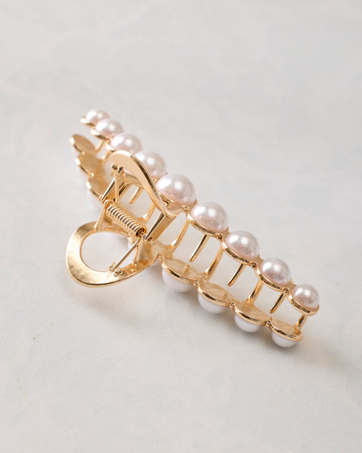 Gold Combo - Milano Pearl Claw Clip - L. Erickson - Printfresh