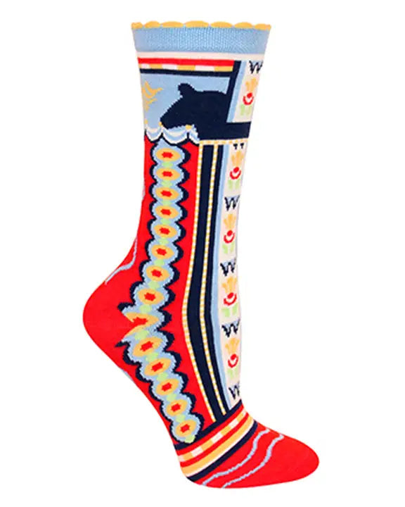 Multi - Dala Horse Socks - Scandanavian Specialties - Printfresh