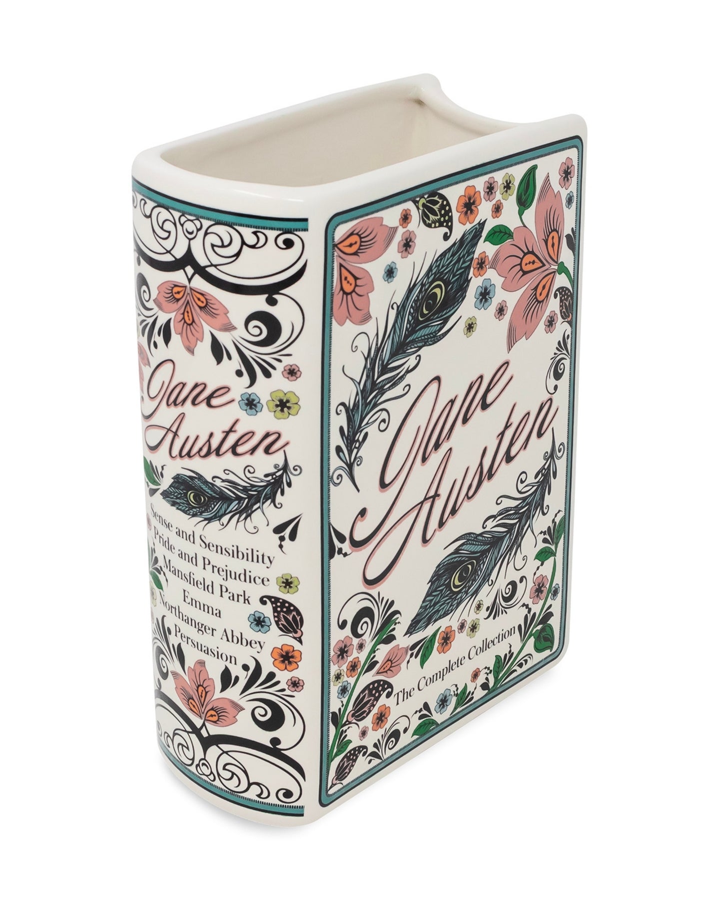 Multi - Jane Austen Book Vase - Steel Mill and Co.