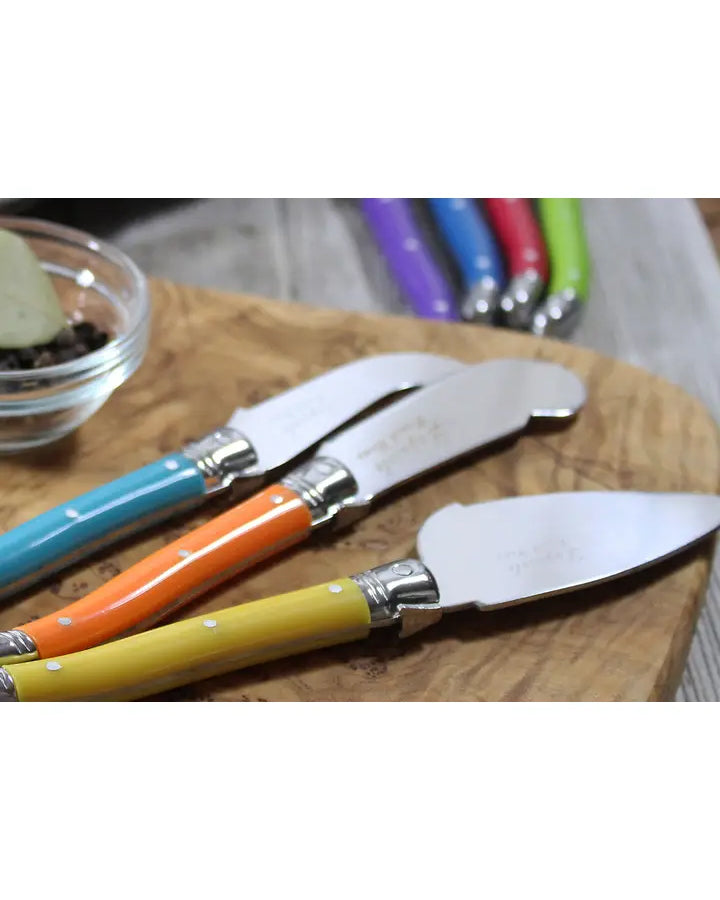 Multi - Laguiole 3-Piece Jewel Colored Cheese Knife Set - French Home - Printfresh