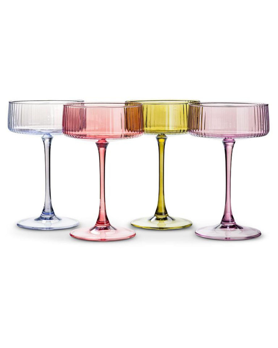 Multi - Lustre Cocktail Coupe Set of 4 Assorted - Abbott