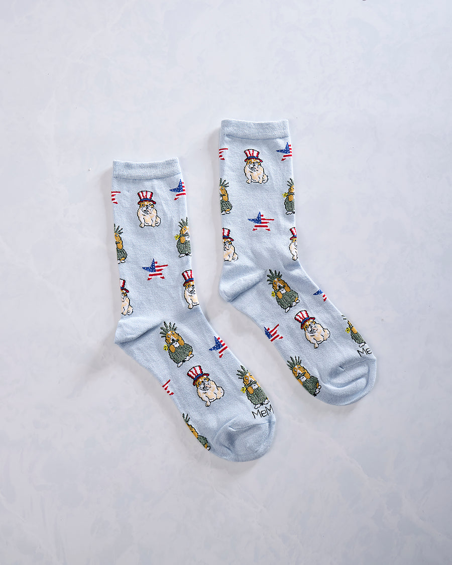 Multi - Patriotic Dog Socks - Infinity Classics