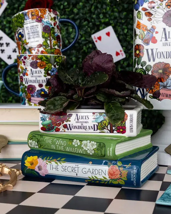 Multi - Stacked Books Planter - Steel Mill and CO. - Printfresh