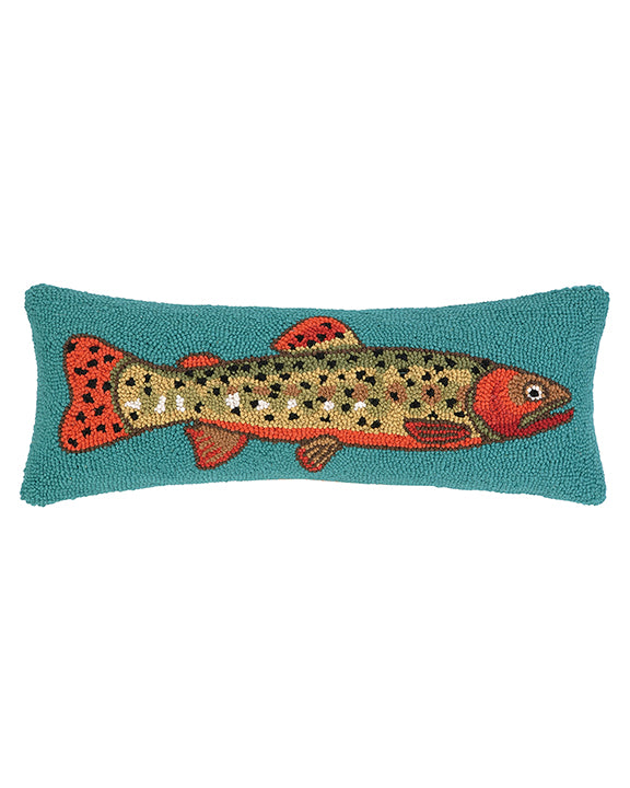 Multi - Trout Hook Pillow - Peking Handicraft - Printfresh