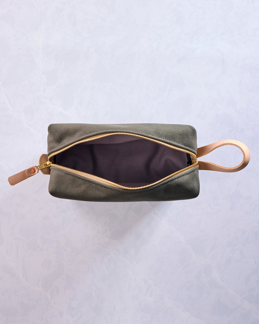 Olive - Canvas Travel Kit - General Knot & Co.