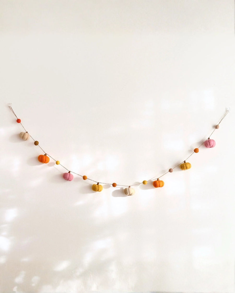 Orange Combo - Felt Pumpkin Garland - Ganapati